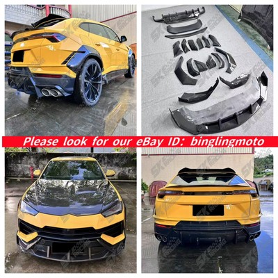DRY Carbon Fiber Front Rear Diffuser Wing Fender Bodykits For Lamborghini URUS S