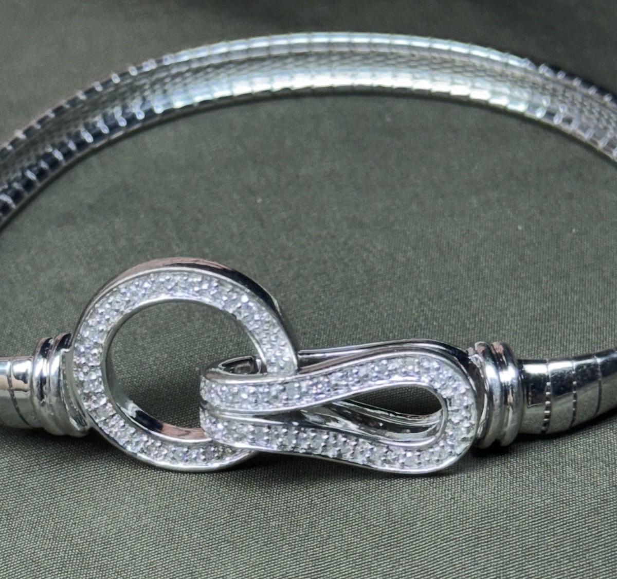 Silver 925 Diamond Bracelet - image 5