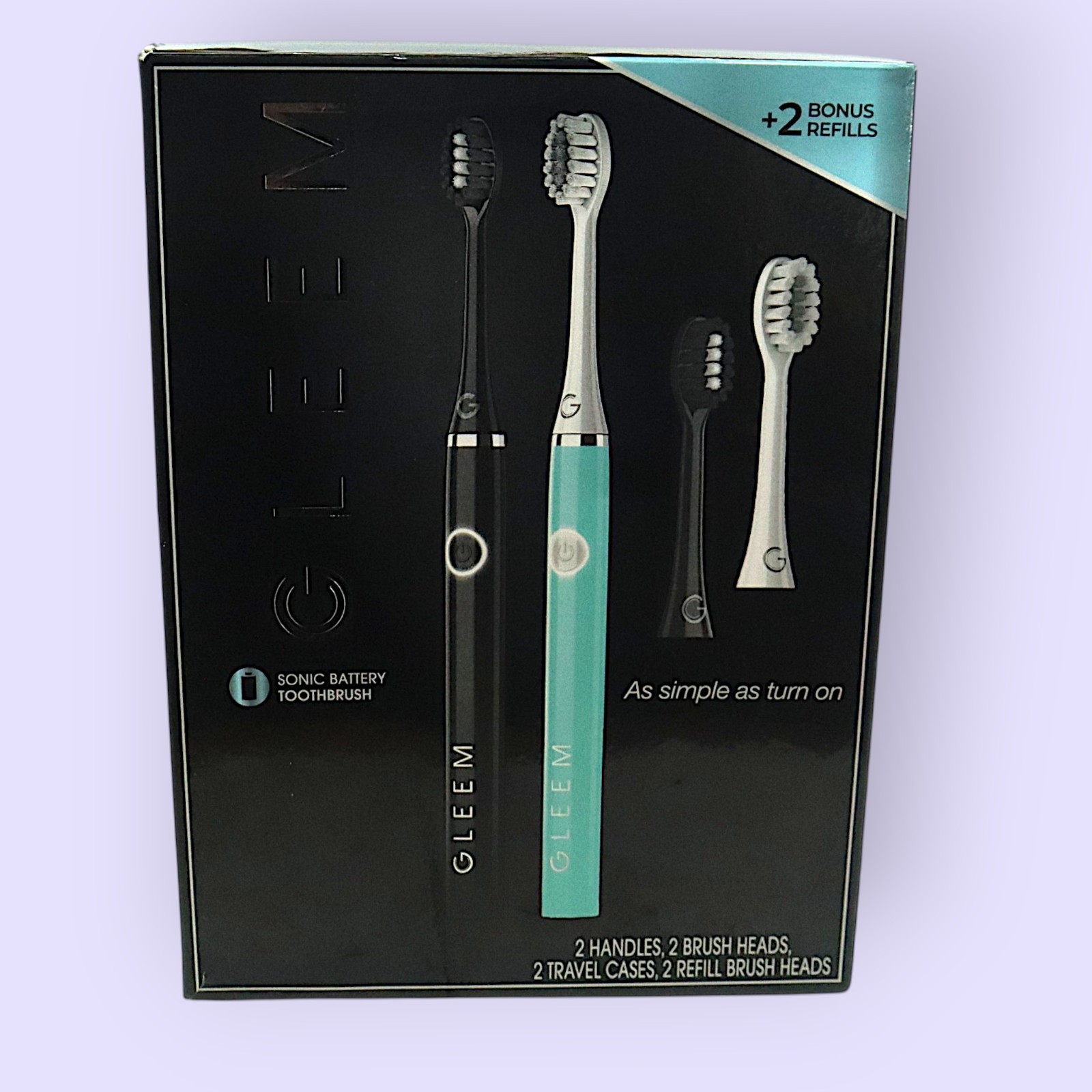 Gleem Electric Toothbrush, Battery Powered, Soft Bristles, B