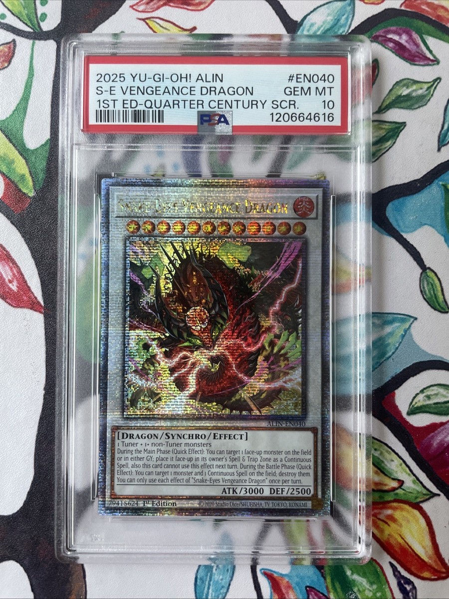 PSA 10 ALIN-EN040 Snake-Eyes Vengeance Dragon (Quarter Century