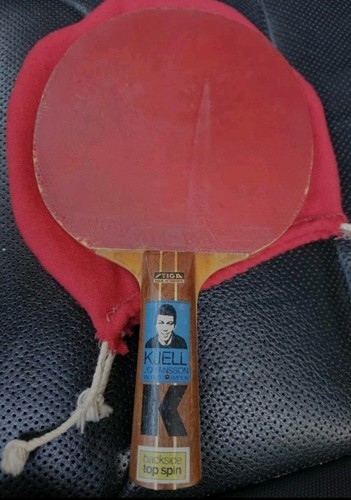 Vintage STIGA Sweden Kjell Johansson Yasaka Cobra Ping Pong Paddle