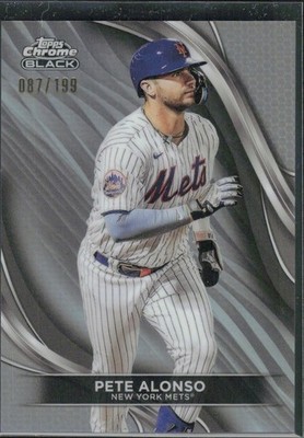 2024 Topps Chrome Black #68 Pete Alonso Refractors #/199