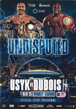 OLEKSANDR USYK SIGNED USYK DUBOIS UNDISPUTED PROGRAMME (ACG CERT AG25422)