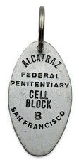 Llavero de metal coleccionable bloque B de celda de prisión de Alcatraz de San Francisco