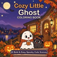 Malbuch Gespenst FüR Erwachsene & Kinder, 40 Einfache Halloween-Motive