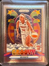 Kiki Iriafen 2025 Panini Prizm WNBA RC Rookie Groovy Insert WASHINGTON MYSTICS