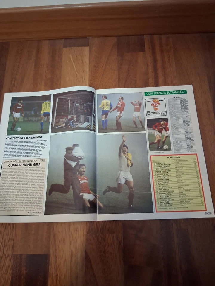 GUERIN SPORTIVO DEC 1986 RIVER PLATE-STEAUA 1-0,BEVEREN-TORINO 0-1+POSTER ITALY! - Image 4 of 4