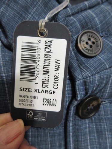 JOHNNIE O CRAIG VEST NAVY BLUE size EXTRA LARGE (XL) NWT - Picture 9 of 9