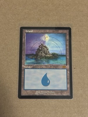MTG Island Guru Lands Magic the Gathering 1999 Promo Rare Card LP