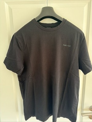 Bogner Fire+Ice T-Shirt Herren Baumwolle Größe 2XL Schwarz Top Zustand