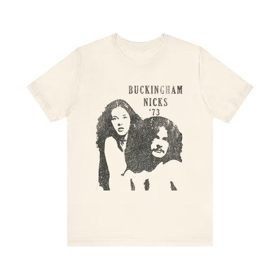 Retro Buckingham Nicks Band Shirt   1973 Album Art Graphic Tee, Classic Rock Fan