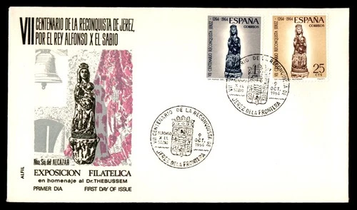 Mayfairstamps Spain FDC 1964 Madonna Figurine Reconquest of Jerez First Day Cove