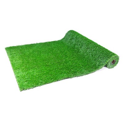Thick Realistic Fake Grass 3Pack  3.3FTx10FT Drainage Holes For Garden Lawn Dog