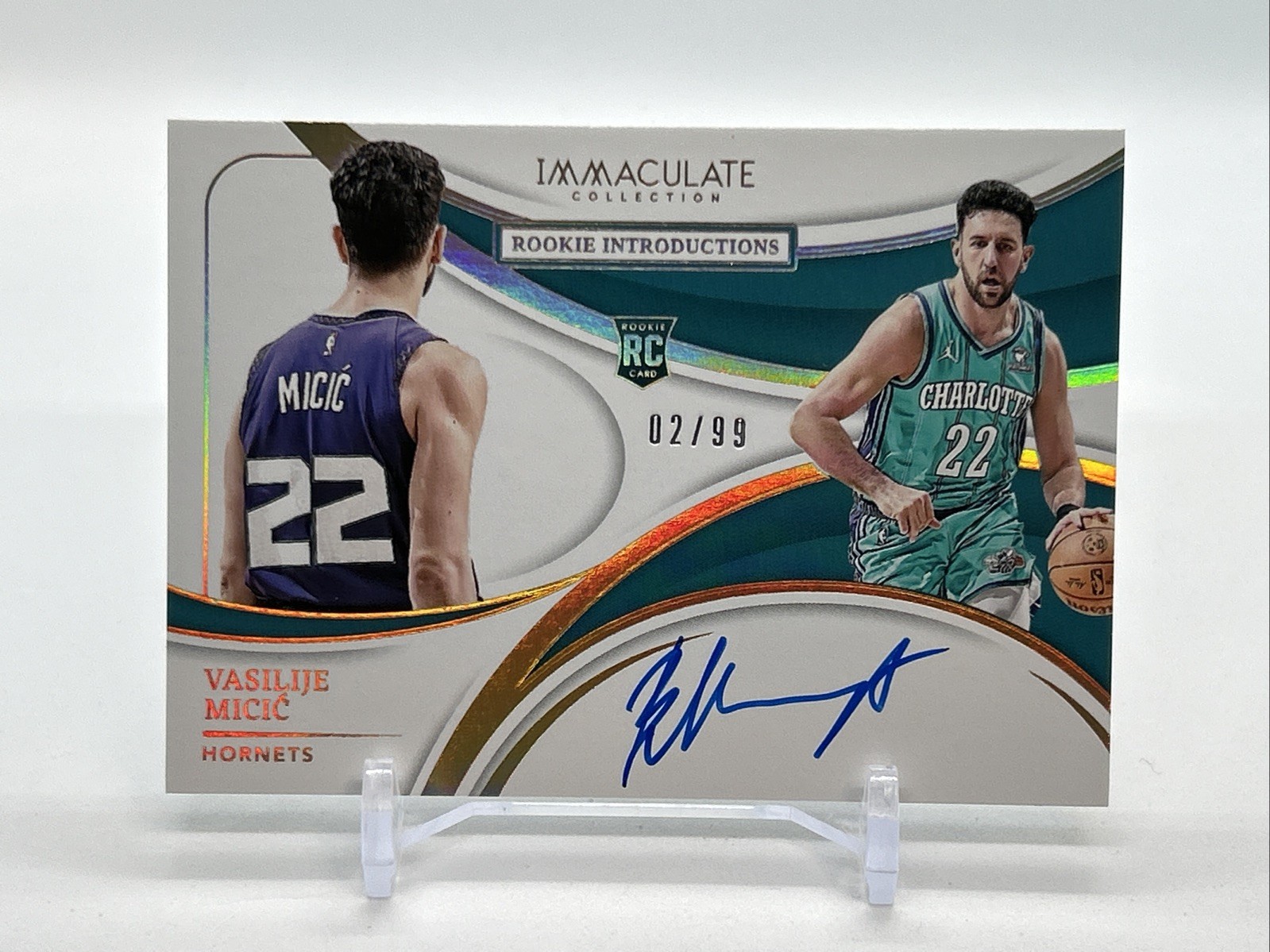 Vasilije Micic 2023 Immaculate #IRI-VM Immaculate Rookie 