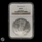 1995 American Silver Eagle NGC MS69 Brown Label -E361