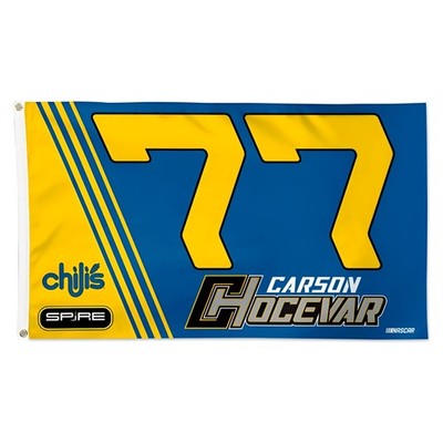 Carson Hocevar #77 Chilis Nascar Double-Sided 3x5 Flag Free shipping