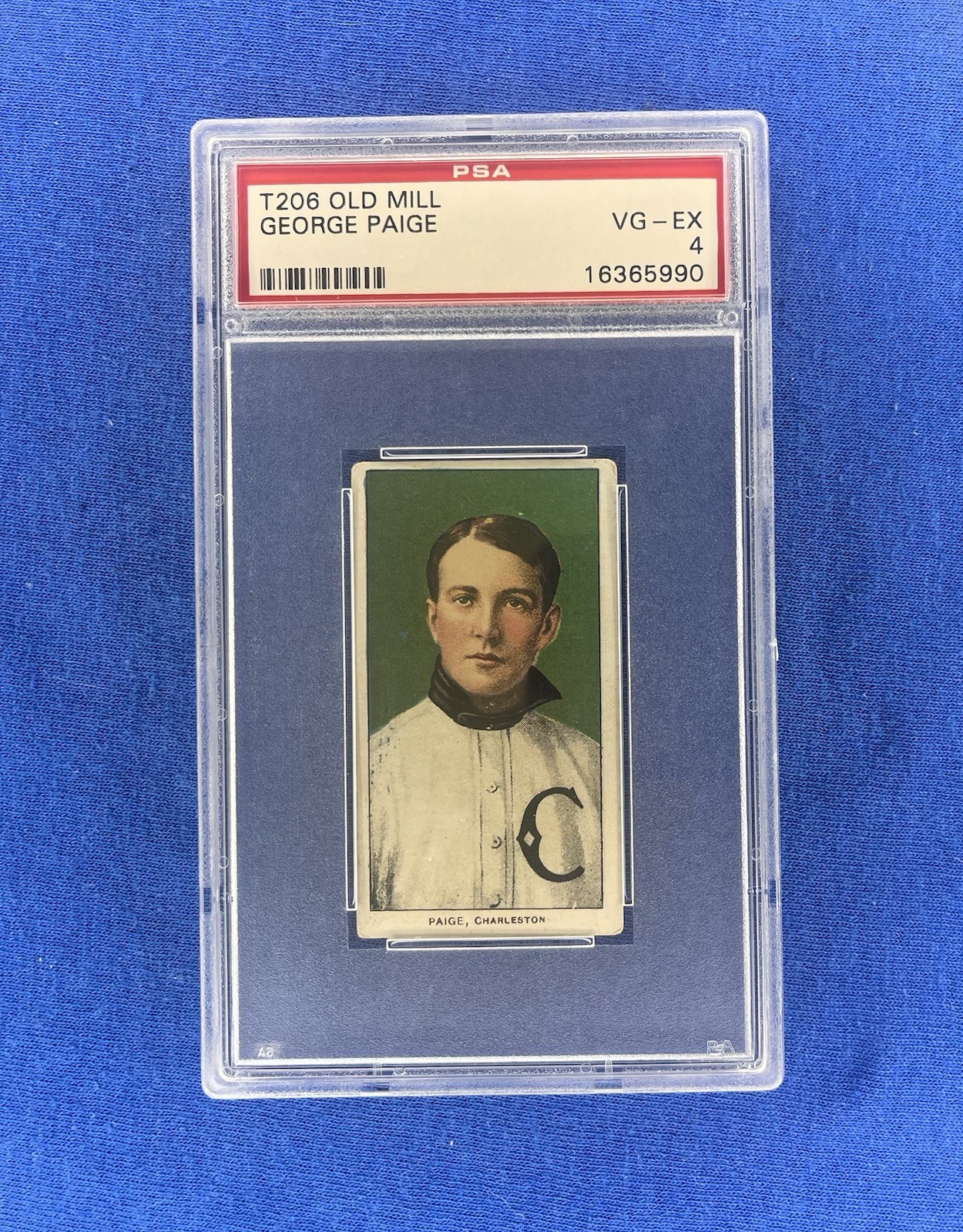 1909-1910 T206 George Paige OLD MILL PSA 4