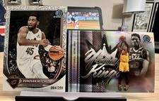 Donovan Mitchell Speckle Refractor #BCV-91 2025 Bowman Chrome Cavaliers /299.