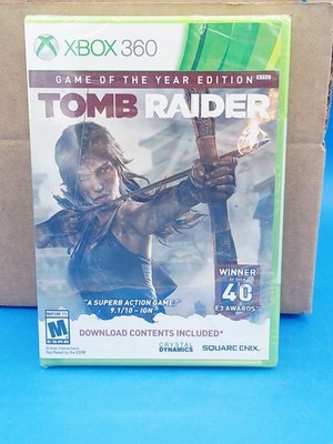 Tomb Raider Game of the Year Edition (Microsoft Xbox 360, 2014) Sealed Some Tear
