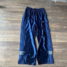 Vtg Adidas Pants Men L Blue Baggy Breakaway T...