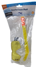 Junior Snorkel  Swim Mask Set PC Lens Adjustable Strap Latex Free T51 