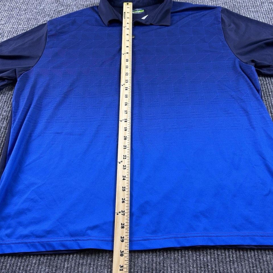 Camisa polo de golf azul transpirable manga corta 2XL Ben Hogan Performance para hombre Foto 4 de 4