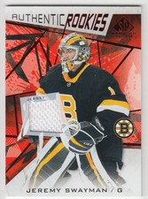 2021-22 SP Game Used Red Jersey Jeremy Swayman Jersey Boston Bruins #125