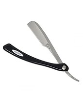 FEATHER Artist Club SR Razor Black Leather Handle Professional Barber Y862757