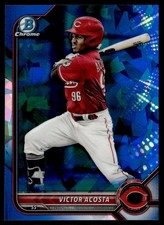 2022 Bowman Draft Chrome Sky Blue Refractor Victor Acosta Cincinnati Reds