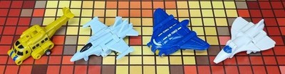 Vintage Hasbro Transformers G1 Autobot Micromaster Air Patrol x4 fast vollständig