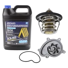 AISIN Blue Engine Coolant Water Pump Thermostat Kit For Subaru Forester 2.5L H4