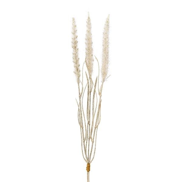 artplants Kunst Gras Lampenputzergras Alogui Steckstab, Rispen, Beige, 50Cm-image