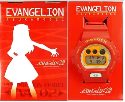 Neon Genesis Evangelion Asuka Watch G-shock Casio Red Eva-02 for