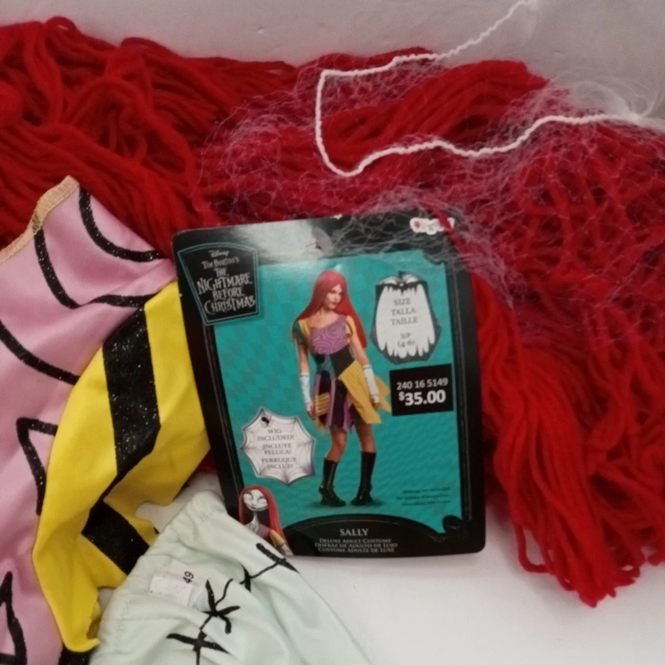 Disfraz Pesadilla antes de Navidad Sally Deluxe Talla S 4-6 Incluye Peluca Foto 2 de 3