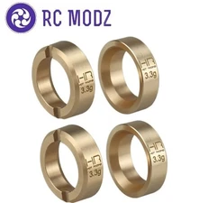 Hot Racing SXTY155H Axial SCX30 3.6g Brass Wheel Weights (4)