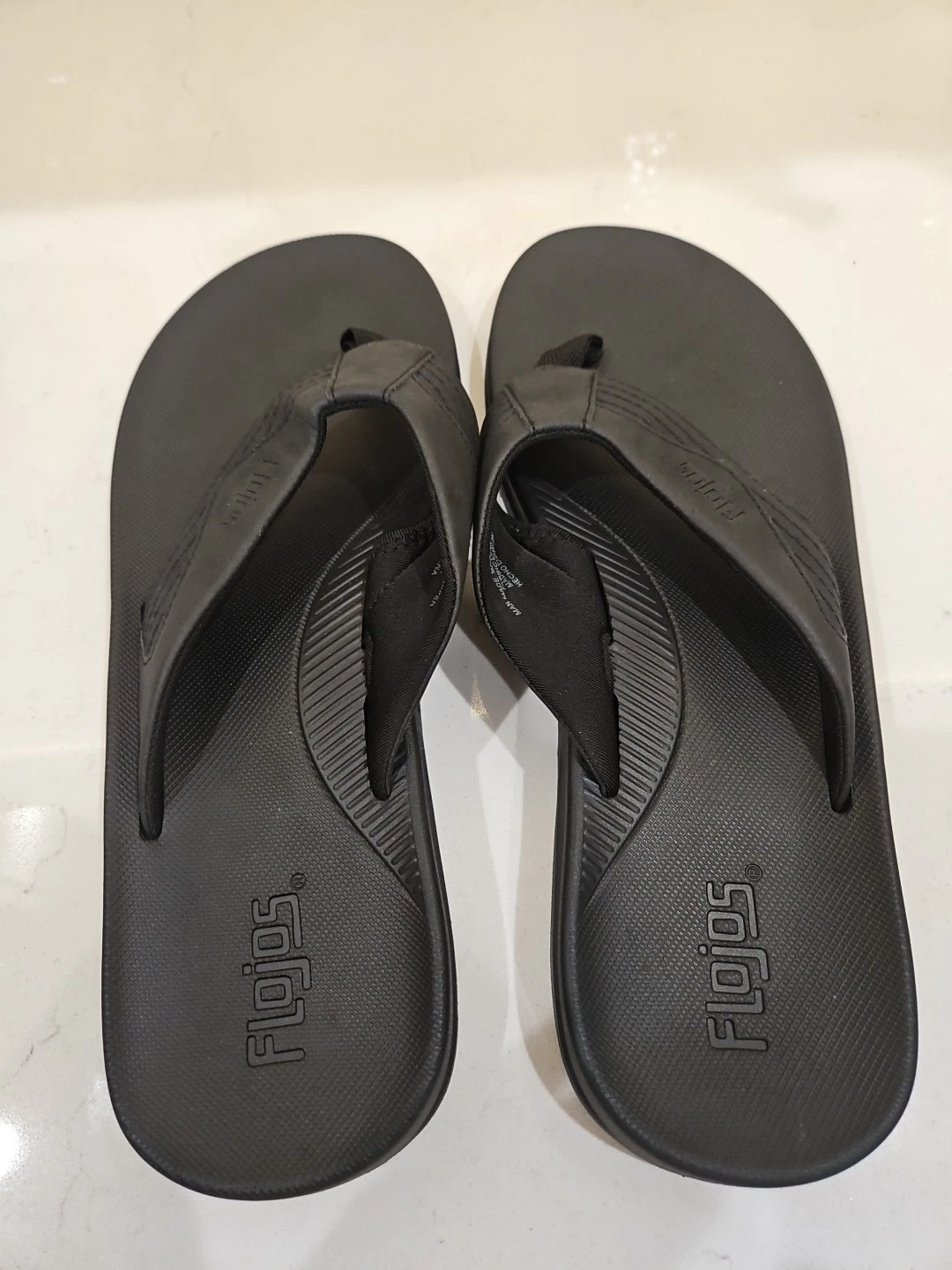 FLOJOS MEN'S FLIP FLOP (BLACK, US 12)