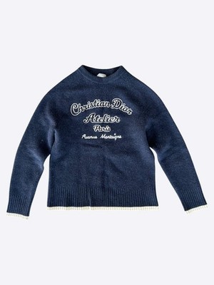 Dior Navy Atelier Wool Knitted Sweater