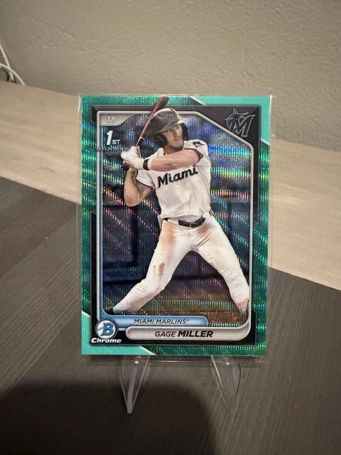 Gage Miller 2024 Bowman Draft Chrome Aqua Wave Refractor /125 #BDC-64 1st Rookie