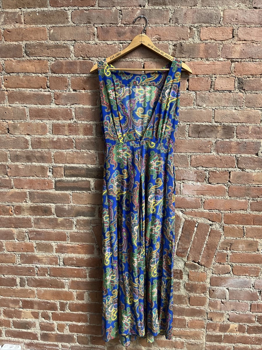 トップス VINTAGE Lauren Ralph paisley silk dress Vintage Polo Ralph Lauren Women's Dress, Sz 8, Paisley 100% Silk
