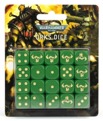 Warhammer 40K Orks Dice Pack 20x 16mm Dice Games Workshop Beast