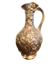 Messingkaraffe /Vase schwer antik