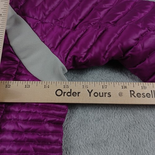 Eddie Bauer Jacket Girls Small Purple First Ascend Down Puffer Full Zip Hooded - Picture 8 of 8