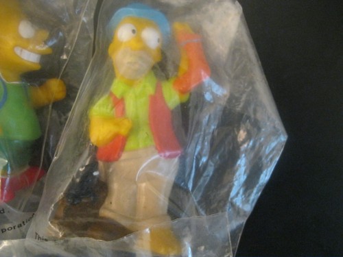The Simpsons Go Camping "Komplettes 5 Figuren Set" Neu in Verpackung Burger King 1990 - Bild 2 von 6