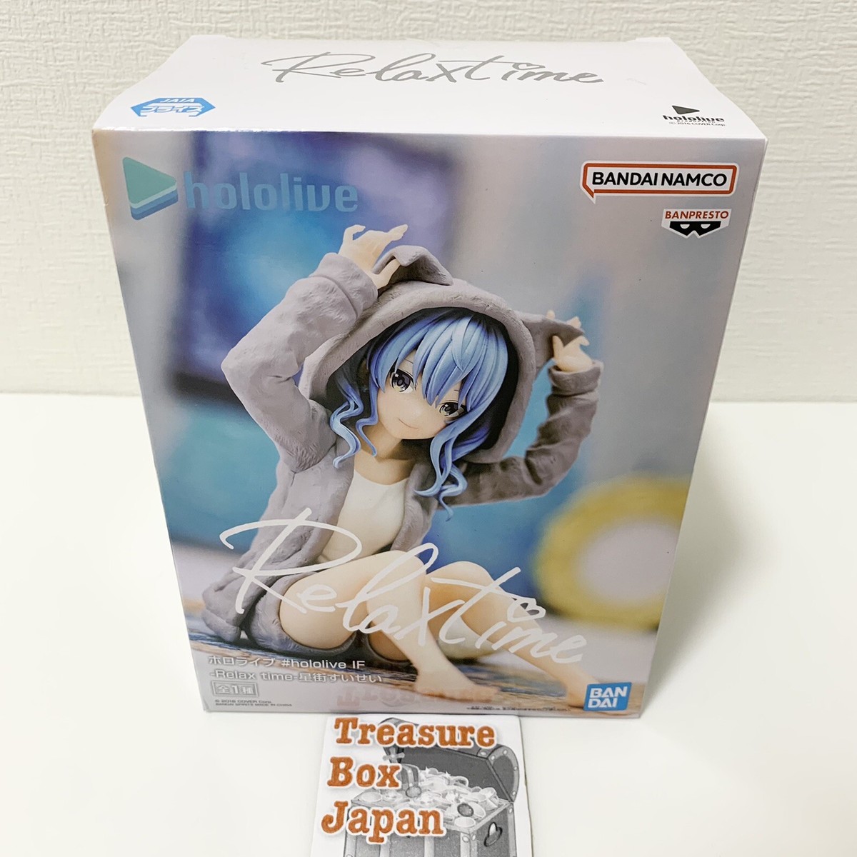 Bandai Hololive IF Relax time Suisei Hoshimachi Toy Figure 4.7in
