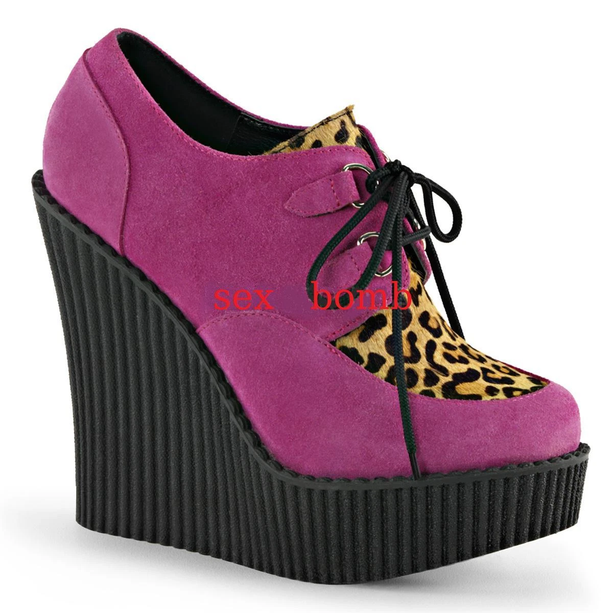 Sneakers Donna Zeppa Nascosta Platform, Stringate, Taglie 34-40, Colori Vari