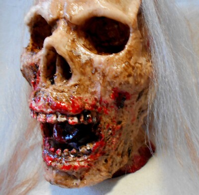 Horror Halloween Props CORPSE Skull HEAD Zombie movie fx | eBay