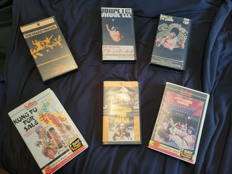 Extremely Rare 80s Indie Kung Fu Clamshell VHS Bundle Wu tang Bruce Lee LOT Foto 4 de 4