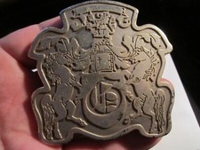 VINTAGE HORSE THEME CREST BELT BUCKLE - GW-9