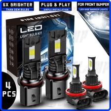 For Ford Focus 2005 2006 2007 Highlow Beam Led Headlight Fog Light Bulbs 6000k