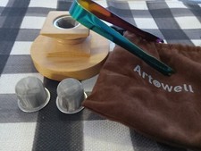 Artowell Cocktail Smoker Kit New Wood Disk 3 Filters Small Tongs No Wood Chips